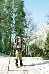 Boy in hike