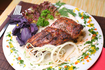 fry meat