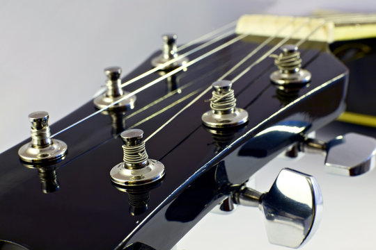 Headstock of classical guitar