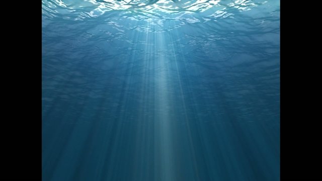 水中に差し込む光