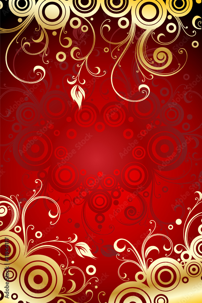 Wall mural valentine card