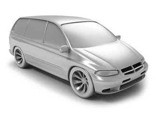 Silver vagon car