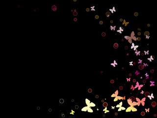 Colourful butterfly background
