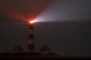 Fototapete Leuchtturm westerhever leuchtturm nacht