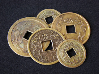 Chinese feng shui coins