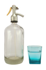Siphon-bottle with glass