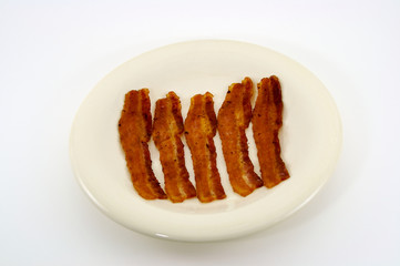 bacon on a plate