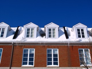 A row of town homes