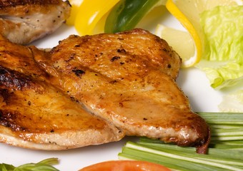 roast chicken close-up