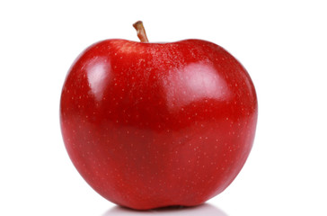 Obraz na płótnie Canvas One red apple
