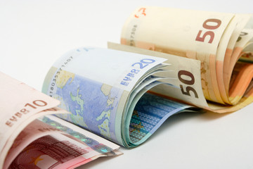 euro banknotes