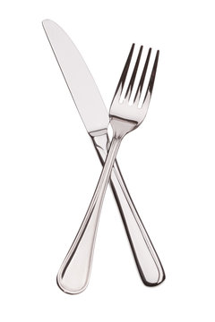 crossed fork and knife clipart