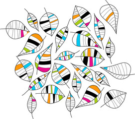 Abstract illustration of leafs.