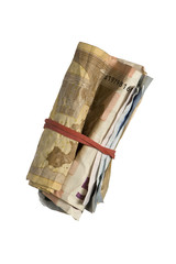 Mazzetta di banconote tenute con  elastico © Chibimarco