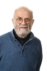 man in studio white background