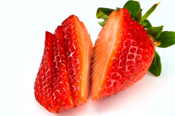 Cutted strawberry
