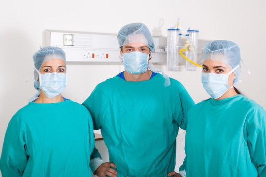 surgeons in operation room