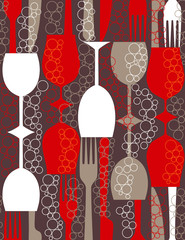 seamless vector pattern in retro style