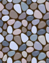 seamless pattern with  abstract stones