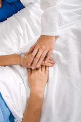 doctor comforting patient