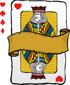 Playing card style Jack illustration