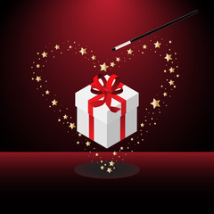 Magic valentine wand