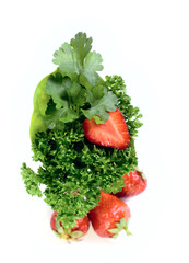 Strawberries and plants