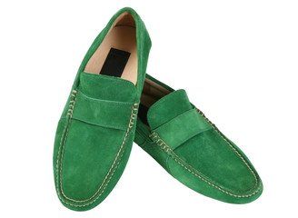 Green shoes