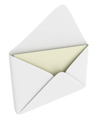 Envelope with blank paper