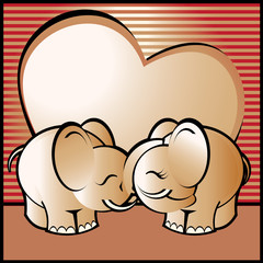 Love, Valentine's background with birds