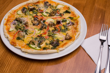 Pizza with vegetables