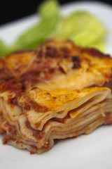 Assiette de lasagne