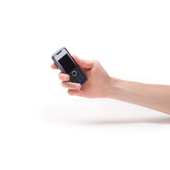 hand with a cell phone