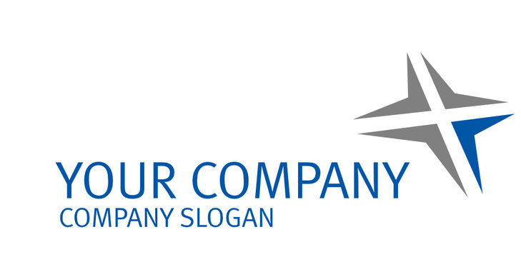 Logo, logotype mit Stern