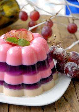 Gelatina de uvas. M&eacute;xico