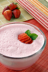 Mousse de fresa. México