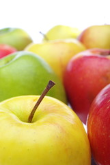 Closeup of freshapples