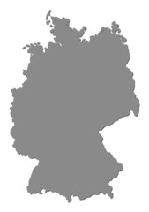 Obraz premium Umriss Deutschland