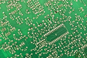 old electronic circuit plate