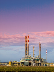 Part of refinery complex