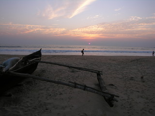 Fototapeta premium Sundown, Patnem Beach, Goa