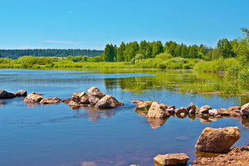 Stones on the river