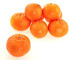 Ripe fresh tangerines