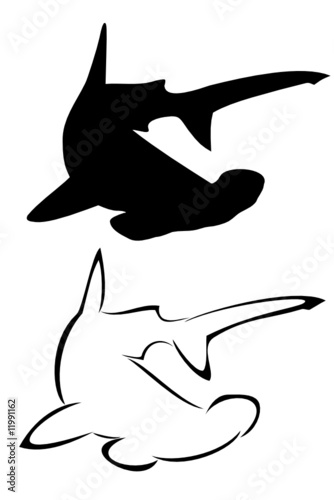 Free Free 107 Tribal Hammerhead Shark Svg SVG PNG EPS DXF File