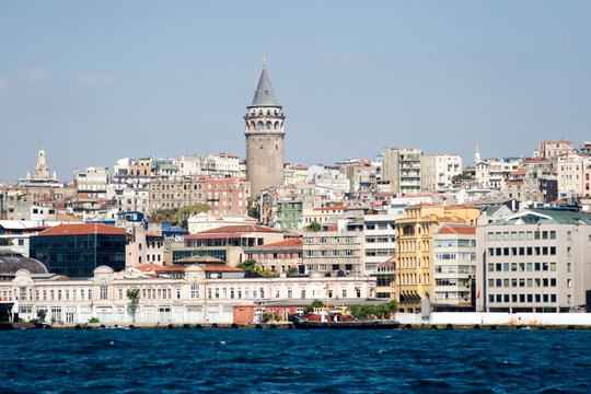 City view of Istanbul and Galata Tower