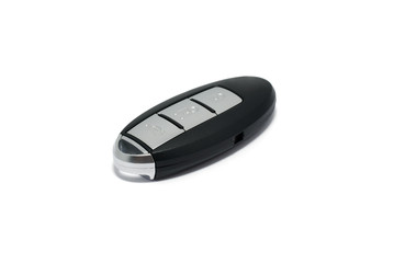 Intelligent keyless system for modern japanese car isolated on w