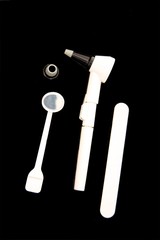 optical scope on black