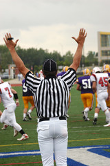 Touchdown, referee signaling touchdown