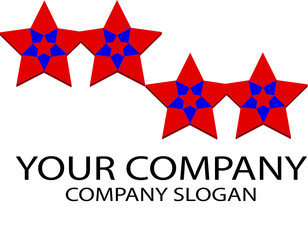 Fototapeta na wymiar Logo, Sterne, Stars
