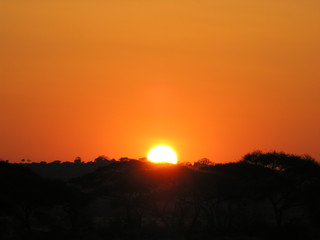 tramonto in africa